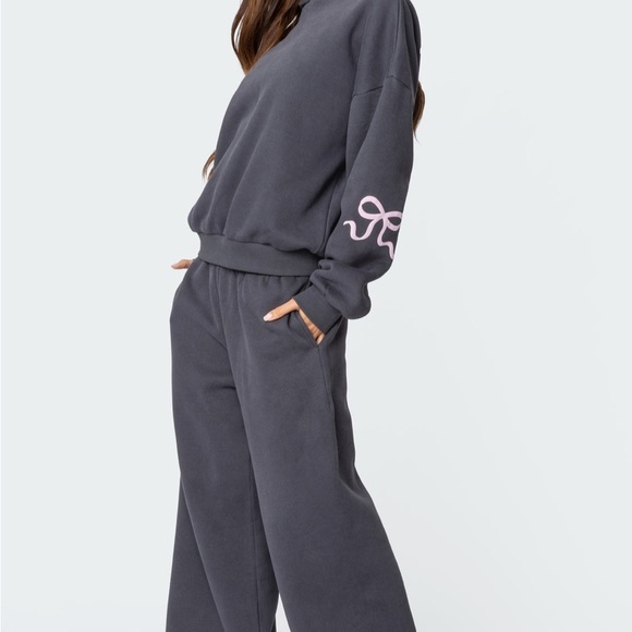 Edikted Gray Oversized Relaxed Hoodie - Picture 4 of 5